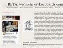 Tablet Screenshot of clickeykeyboards.com